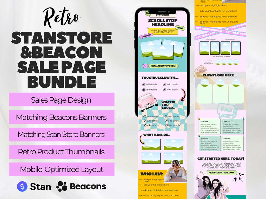 Sales Page Bundle for Stan Store/Beacons