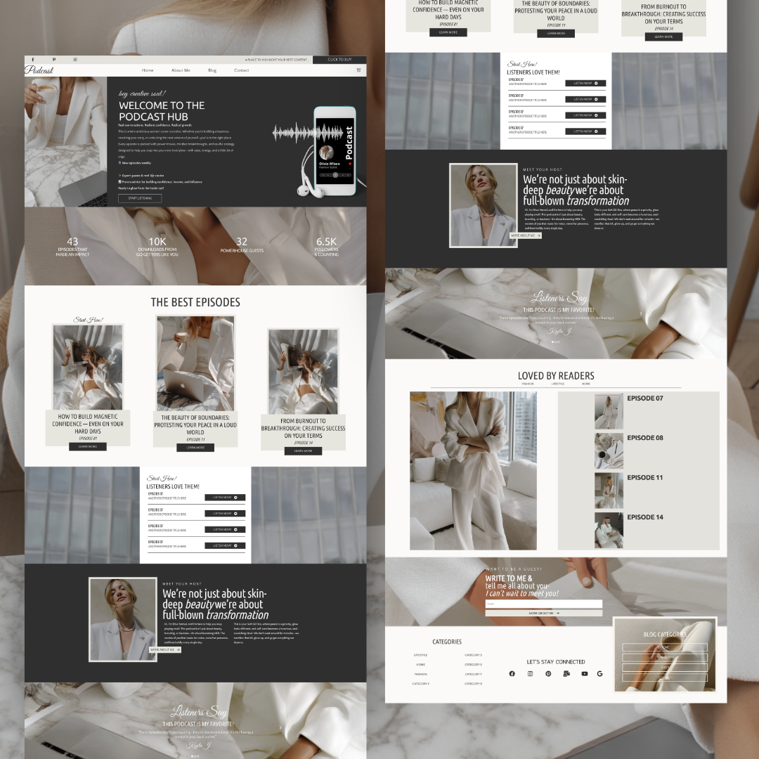 1-Page Systeme Funnel: Minimal Theme